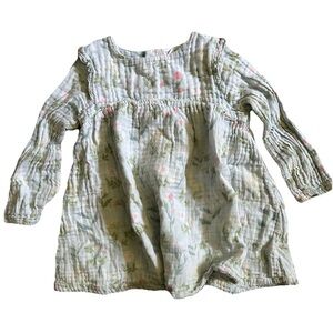 Angel Dear Toddler Girl Cotton Floral Long Sleeve Dress Size 2T